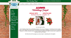Desktop Screenshot of amorweddingchapel.com