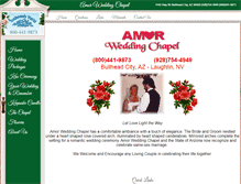 Tablet Screenshot of amorweddingchapel.com